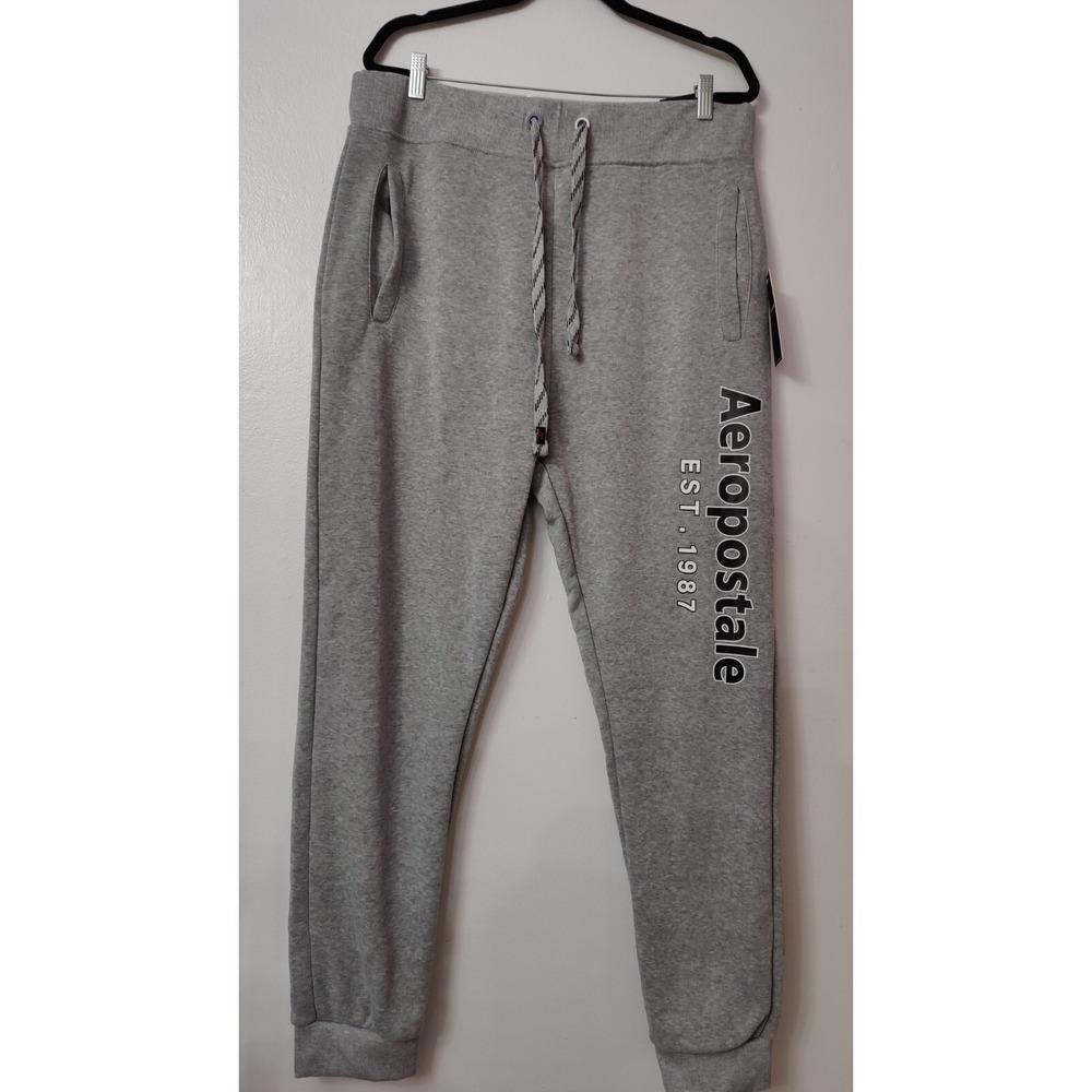 Aeropostale STILE #AFJ01948BLX JOGGER PANTS MEN'S‎ SIZE )  3XL IN GREY NET